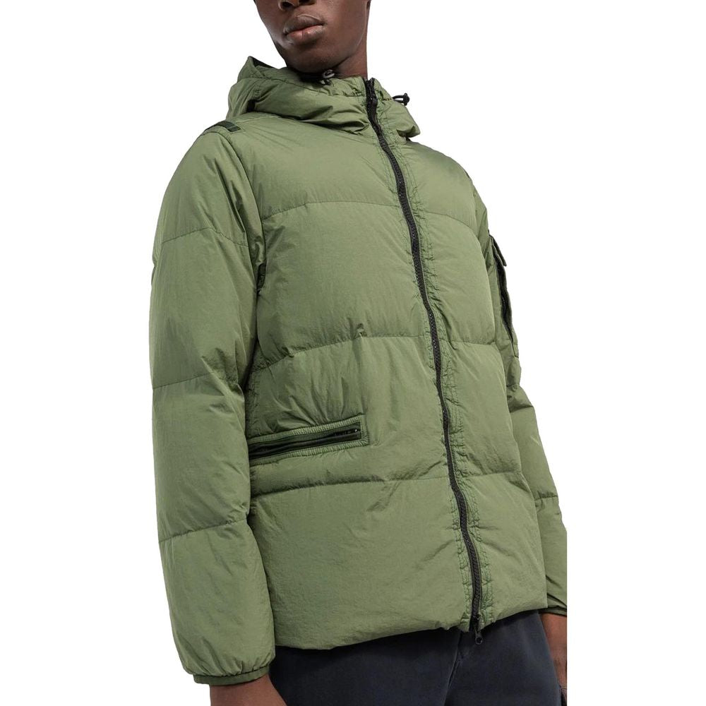 Stone Island Green Nylon Men Jacket