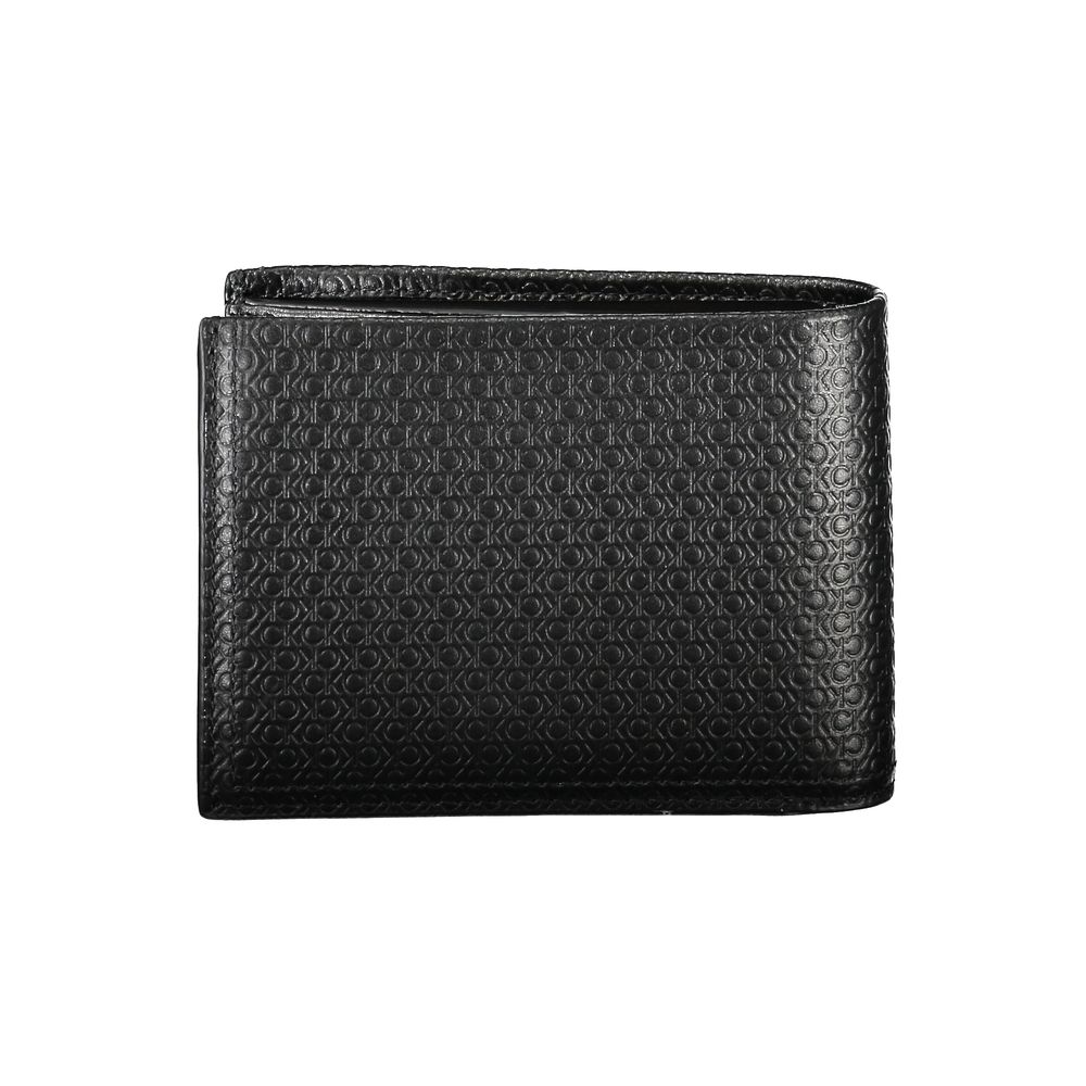 Calvin Klein Sleek Black Leather Bifold Wallet with RFID Block