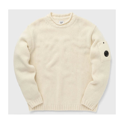 C.P. Company White Wool Sweater