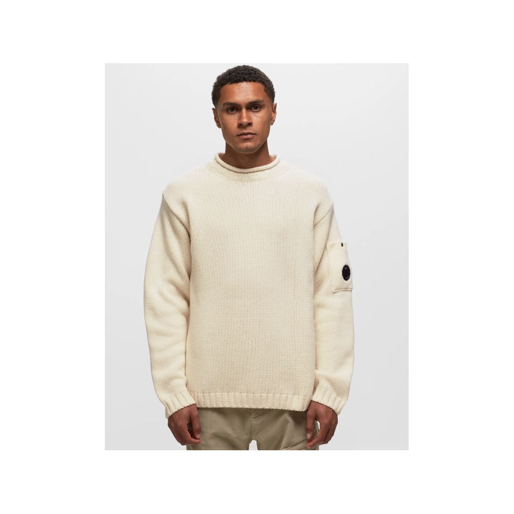 C.P. Company White Wool Sweater