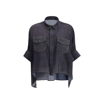 Sacai Denim Print Shirt