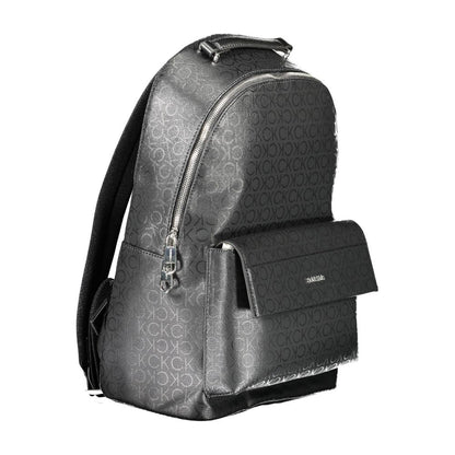 Calvin Klein Black Polyester Men Backpack