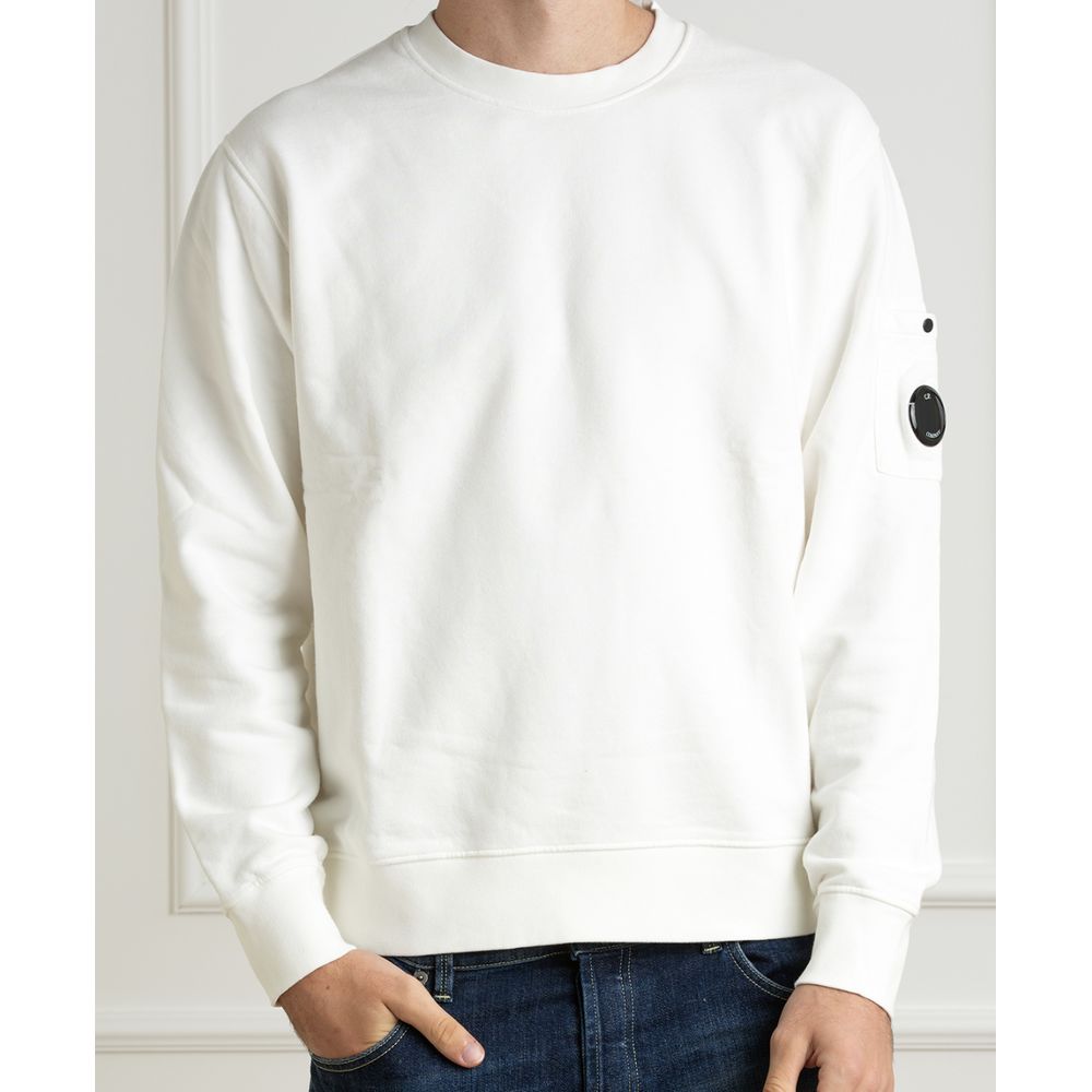 C.P. Company White Cotton Sweater