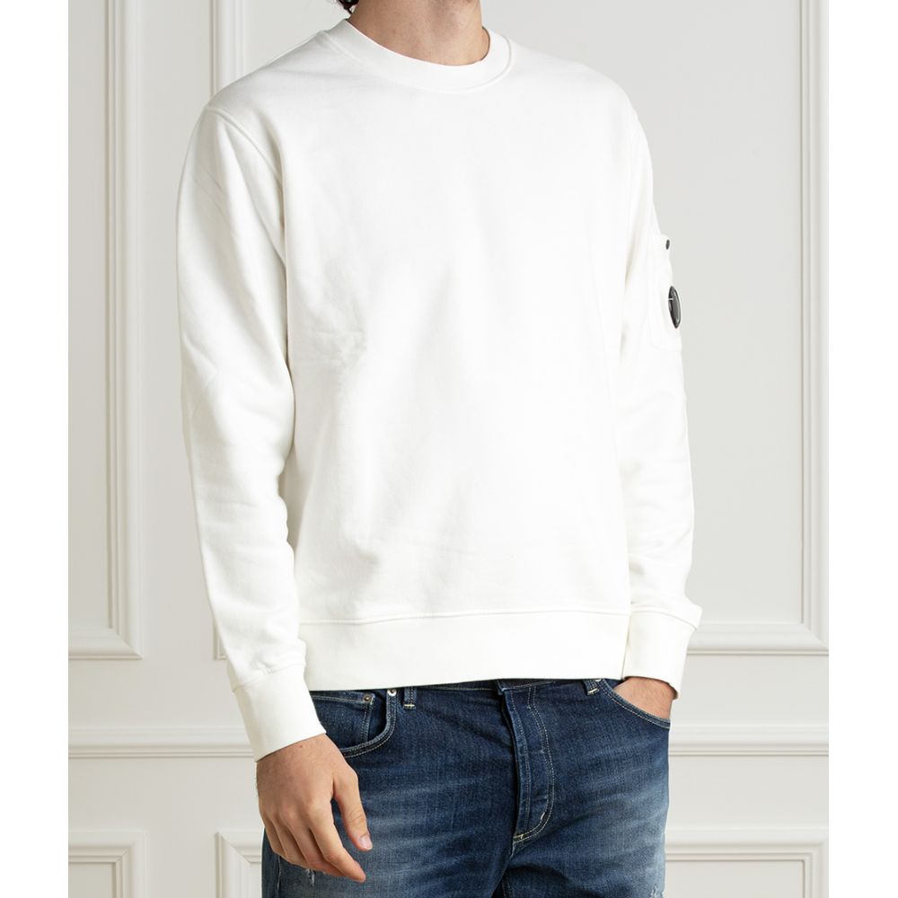 C.P. Company White Cotton Sweater