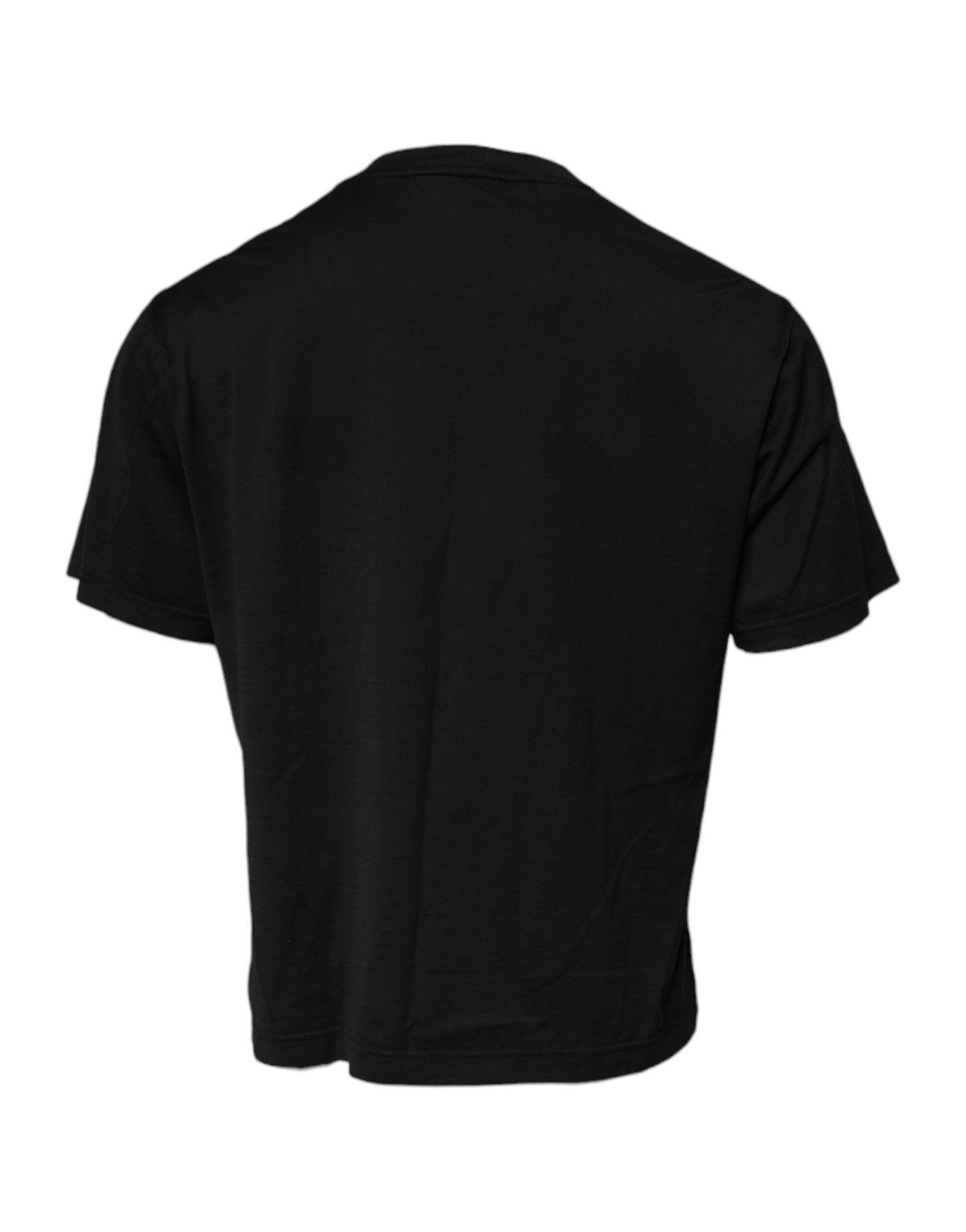 Dolce & Gabbana Black DG Logo Cotton Crew Neck T-shirt