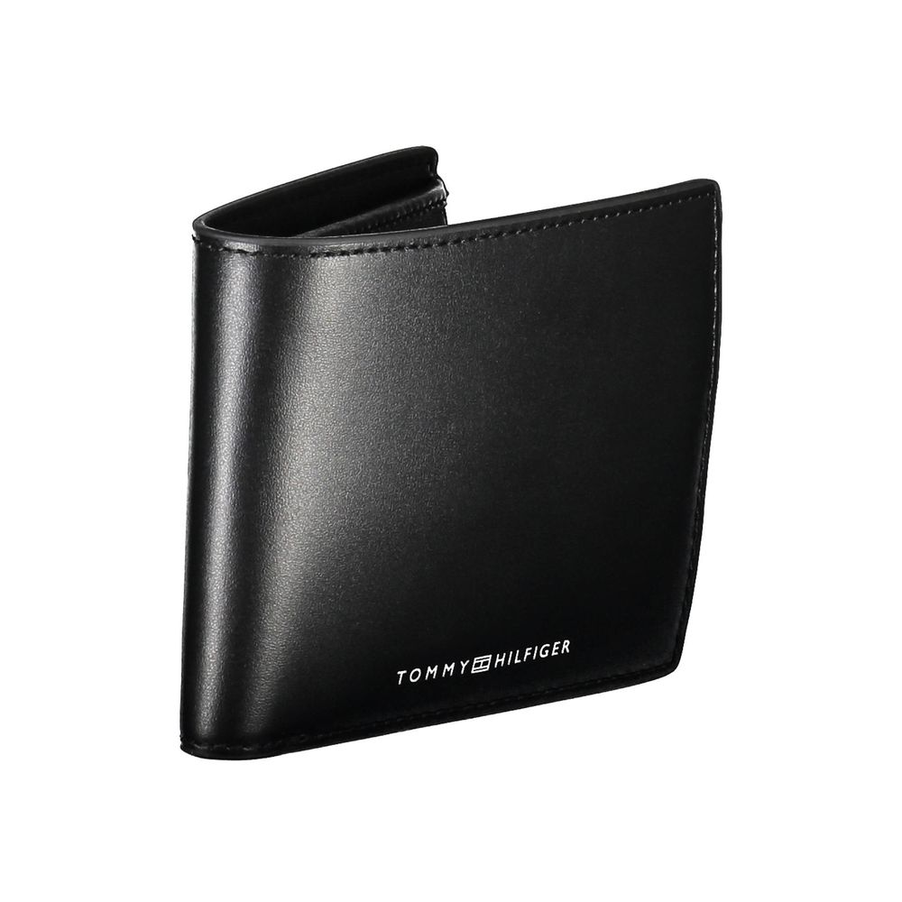 Tommy Hilfiger Black Leather Men Wallet