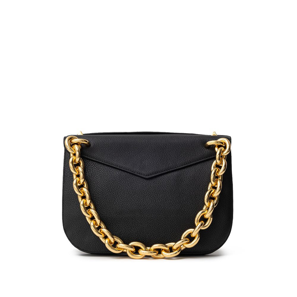 Bottega Veneta Black Leather Shoulder Bag