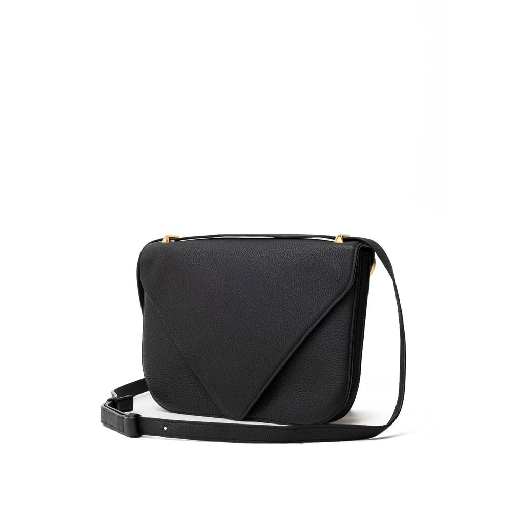 Bottega Veneta Black Leather Shoulder Bag