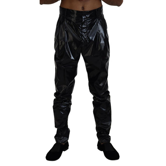 Dolce & Gabbana Black Nylon Jeans & Pant