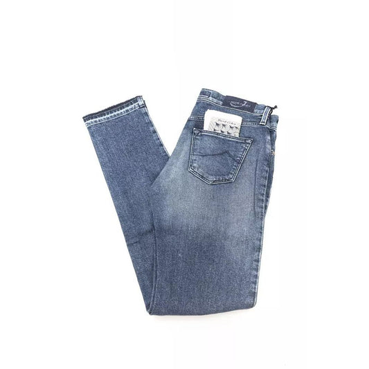 Jacob Cohen Blue Cotton Jeans & Pant