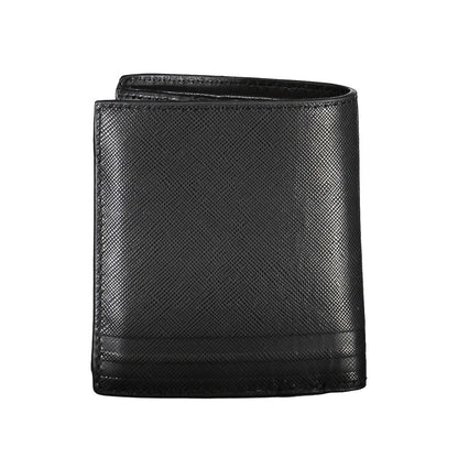 Tommy Hilfiger Black Leather Men Wallet