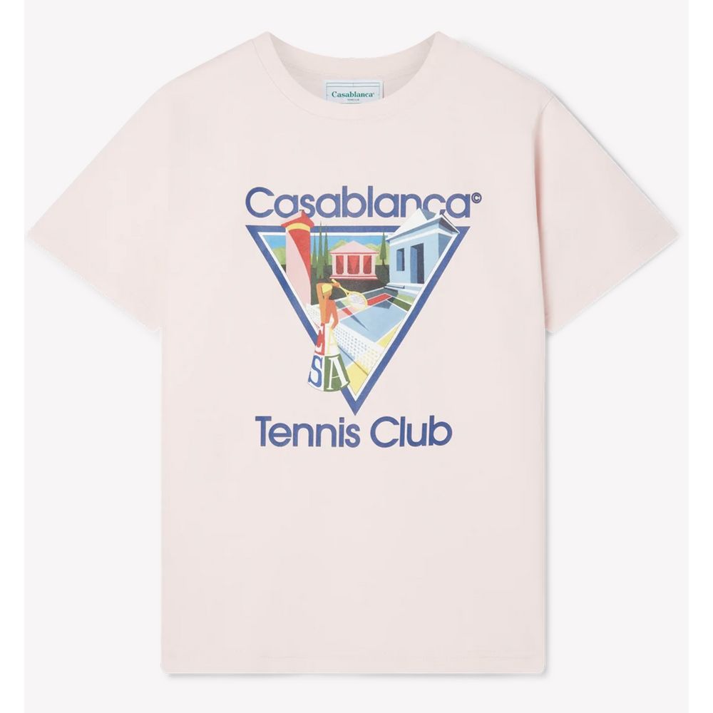 Casablanca Pink Cotton T-Shirt