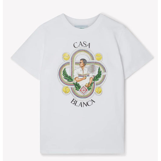 Casablanca White Cotton T-Shirt