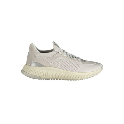 Hugo Boss Gray Leather Men Sneaker