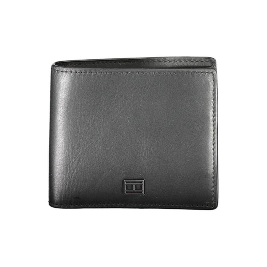 Tommy Hilfiger Black Leather Men Wallet