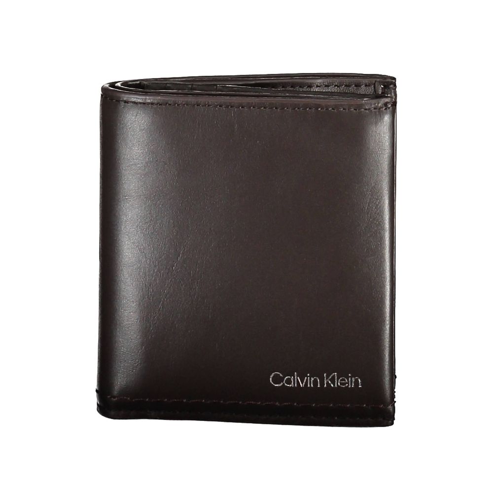 Calvin Klein Brown Leather Men Wallet