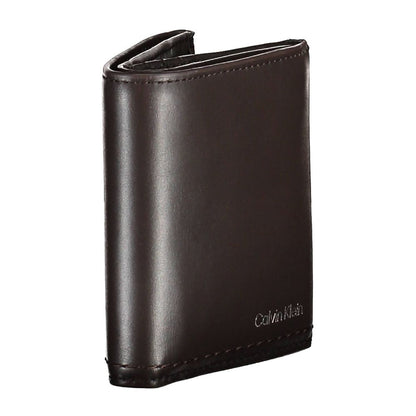 Calvin Klein Brown Leather Men Wallet