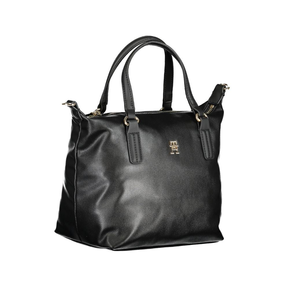 Tommy Hilfiger Black Polyester Handbag