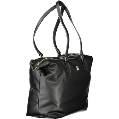 Tommy Hilfiger Black Polyester Women Handbag