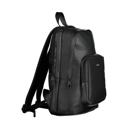 Calvin Klein Black Polyester Men Backpack