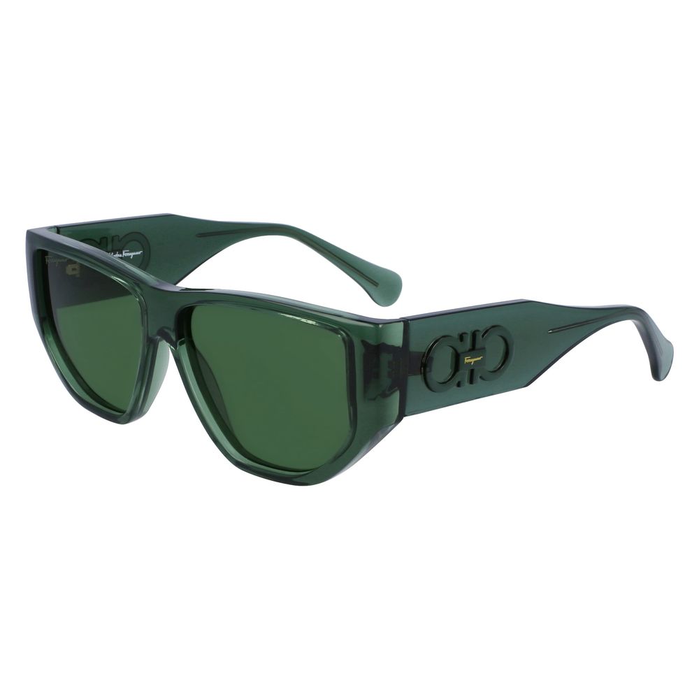 Ferragamo Green Injected Sunglasses