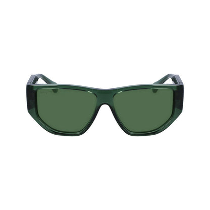 Ferragamo Green Injected Sunglasses