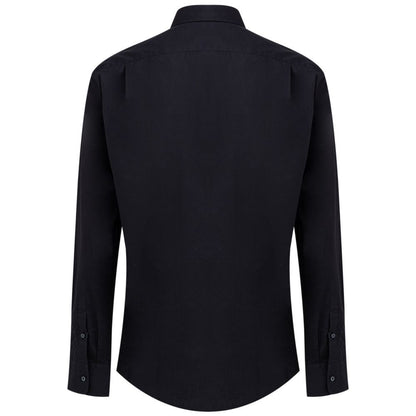 Dolce & Gabbana Navy Blue Cotton Shirt