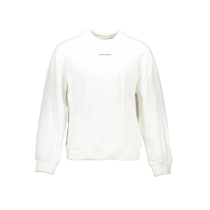 Calvin Klein White Cotton Men Sweater