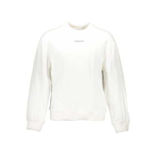 Calvin Klein White Cotton Men Sweater