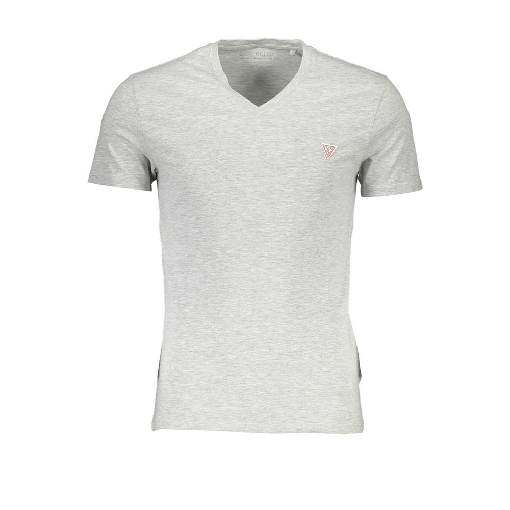 Guess Jeans Gray Cotton Men T-Shirt