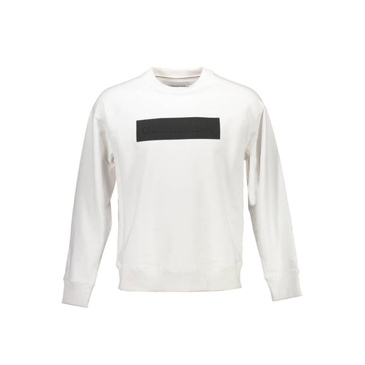 Calvin Klein White Cotton Men Sweater