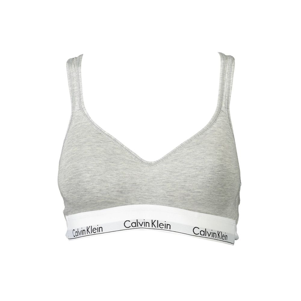 Calvin Klein Gray Cotton Women Bralette