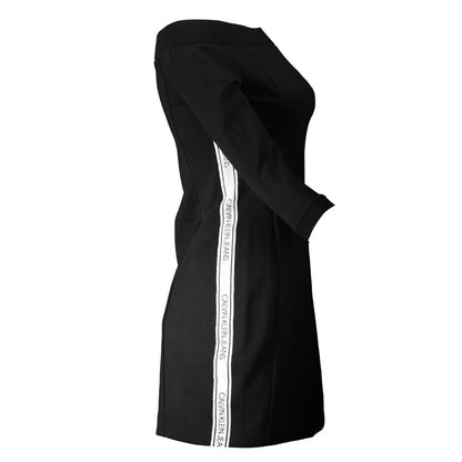 Calvin Klein Black Polyester Women Dress