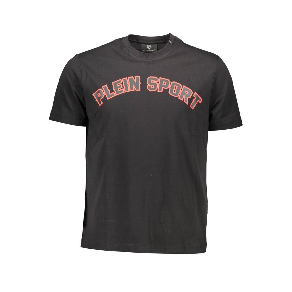 Plein Sport Black Cotton Men T-Shirt