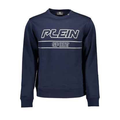 Plein Sport Blue Cotton Men Sweater