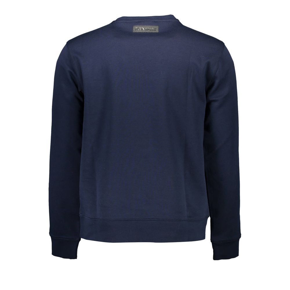 Plein Sport Blue Cotton Men Sweater