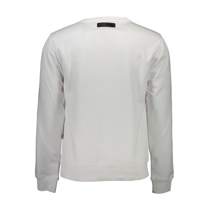 Plein Sport White Cotton Men Sweater