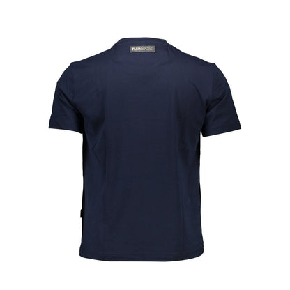 Plein Sport Blue Cotton Men T-Shirt