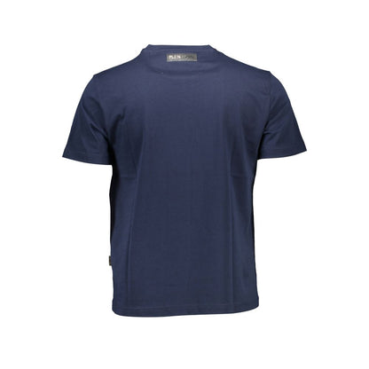 Plein Sport Blue Cotton Men T-Shirt