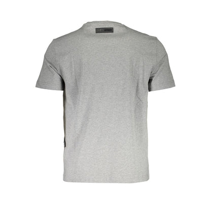 Plein Sport Gray Cotton Men T-Shirt