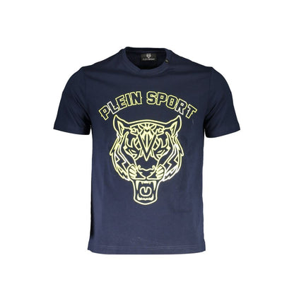 Plein Sport Blue Cotton Men T-Shirt