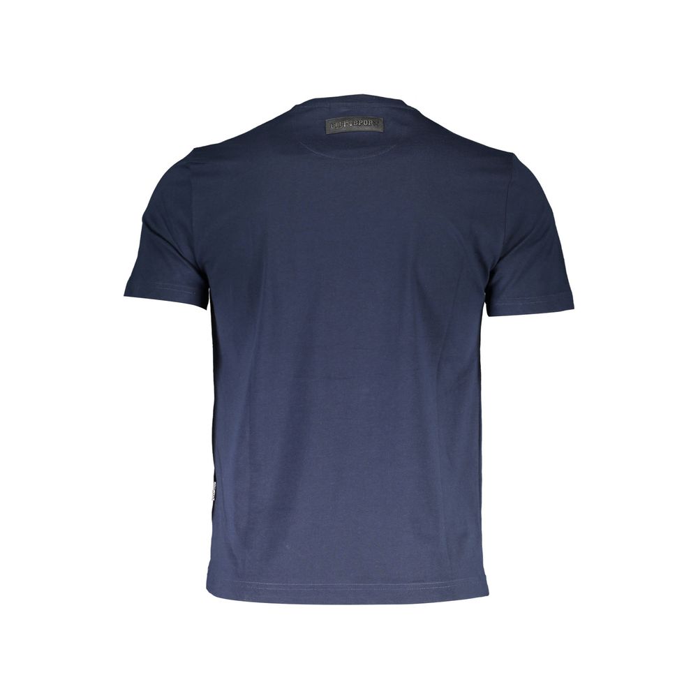 Plein Sport Blue Cotton Men T-Shirt