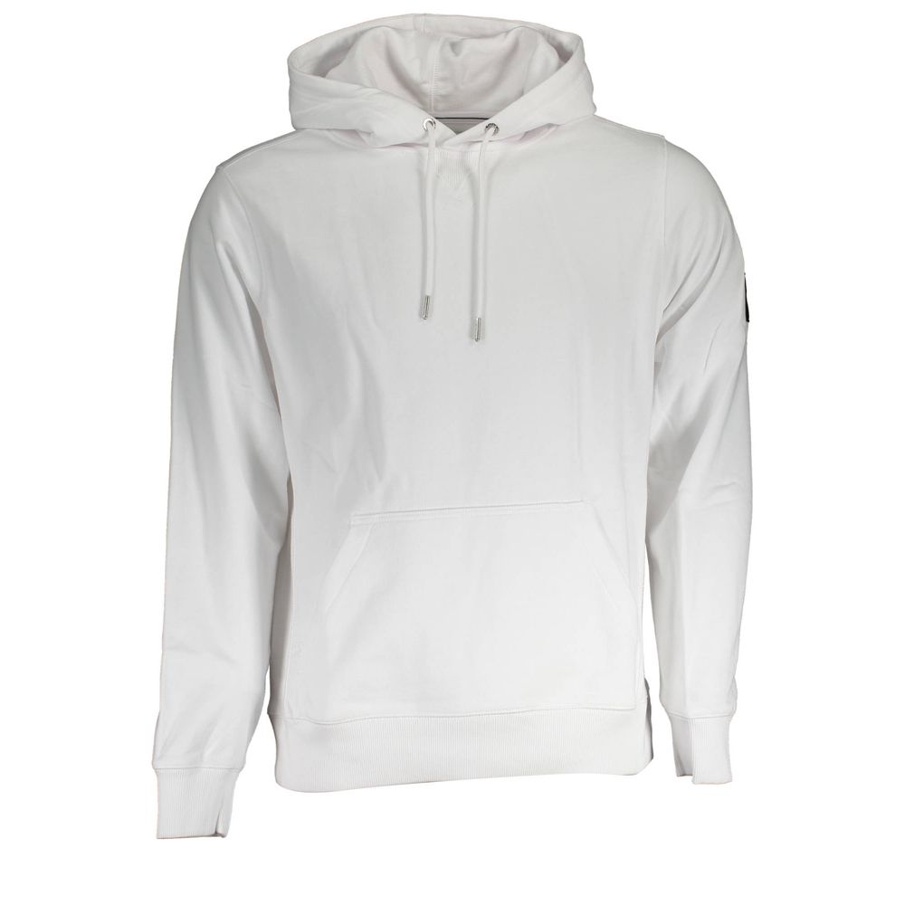 Calvin Klein White Cotton Men Sweatshirt