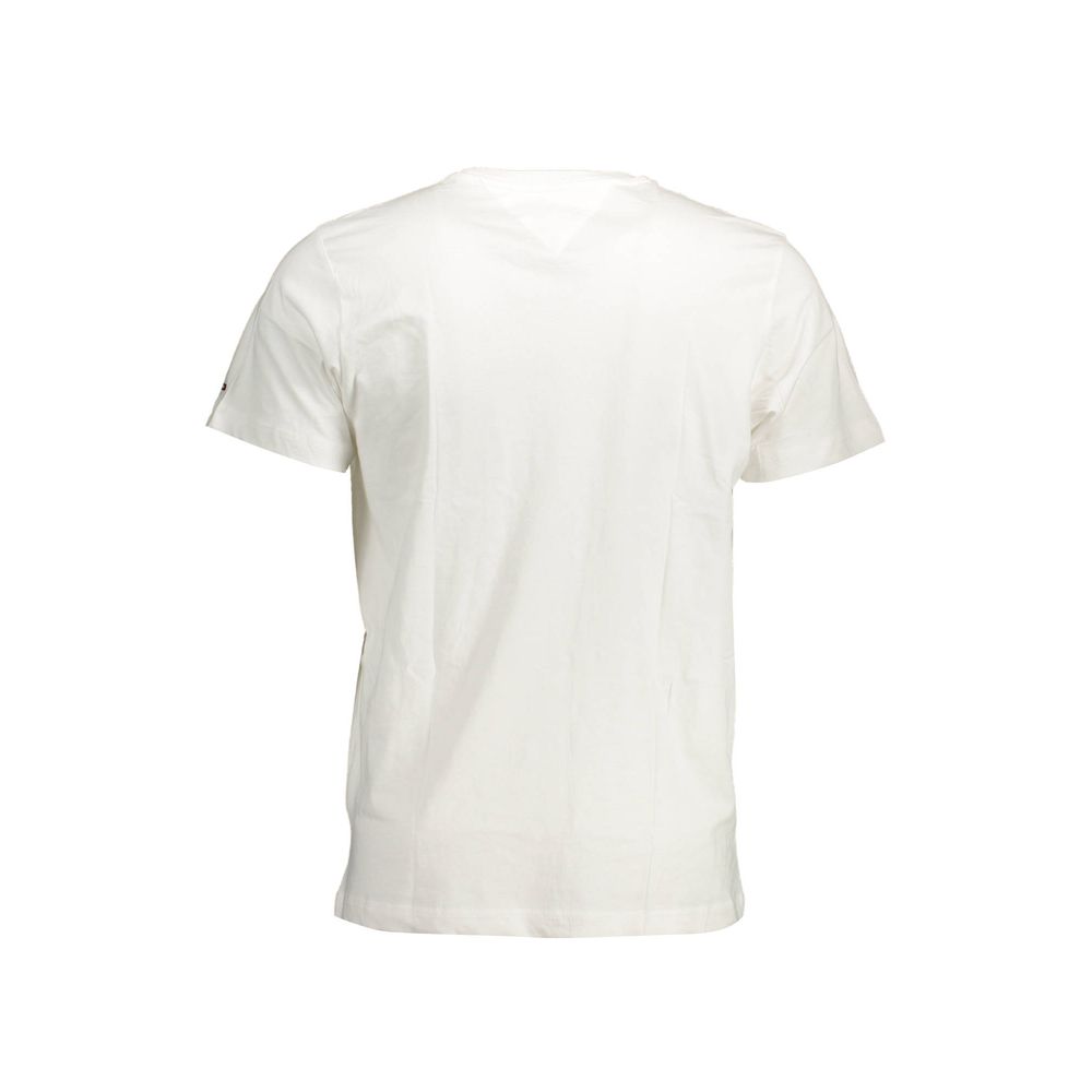 Tommy Hilfiger White Cotton Men T-Shirt