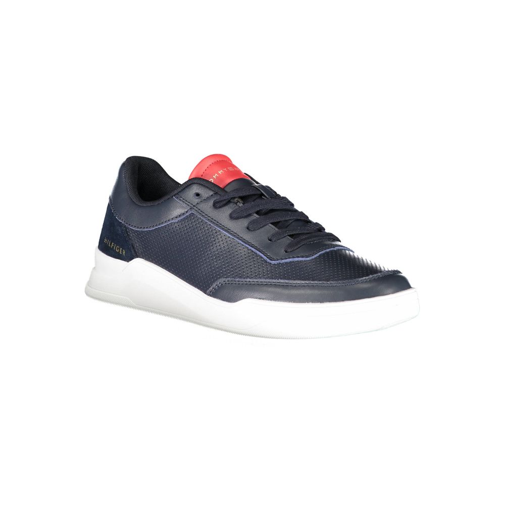 Tommy Hilfiger Blue Leather Men Sneaker