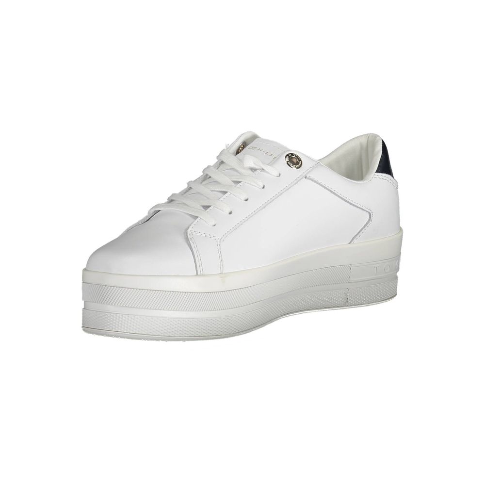 Tommy Hilfiger White Polyethylene Women Sneaker