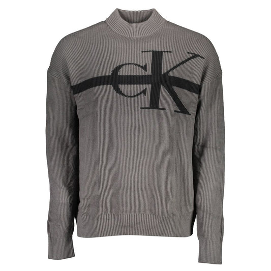 Calvin Klein Gray Cotton Men Sweater