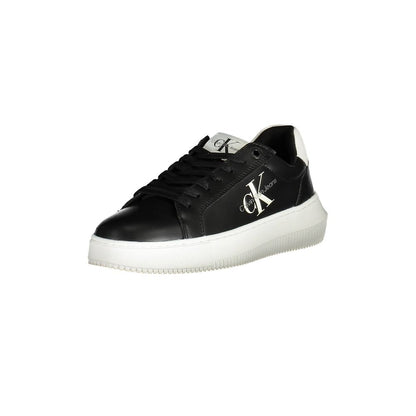 Calvin Klein Black Leather Women Sneaker