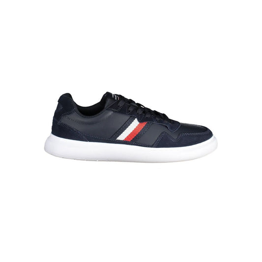 Tommy Hilfiger Blue Leather Men Sneaker