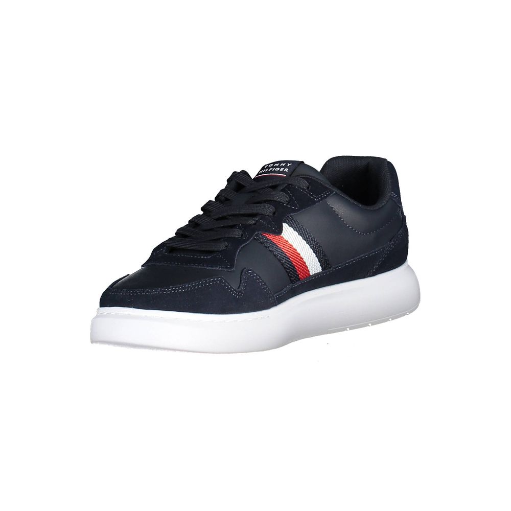 Tommy Hilfiger Blue Leather Men Sneaker